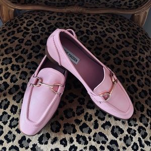 Steve Madden Carrine Pink Leather Loafer